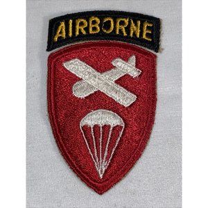 Original WWII US Army Airborne Command Patch And Tab - Free Shipping